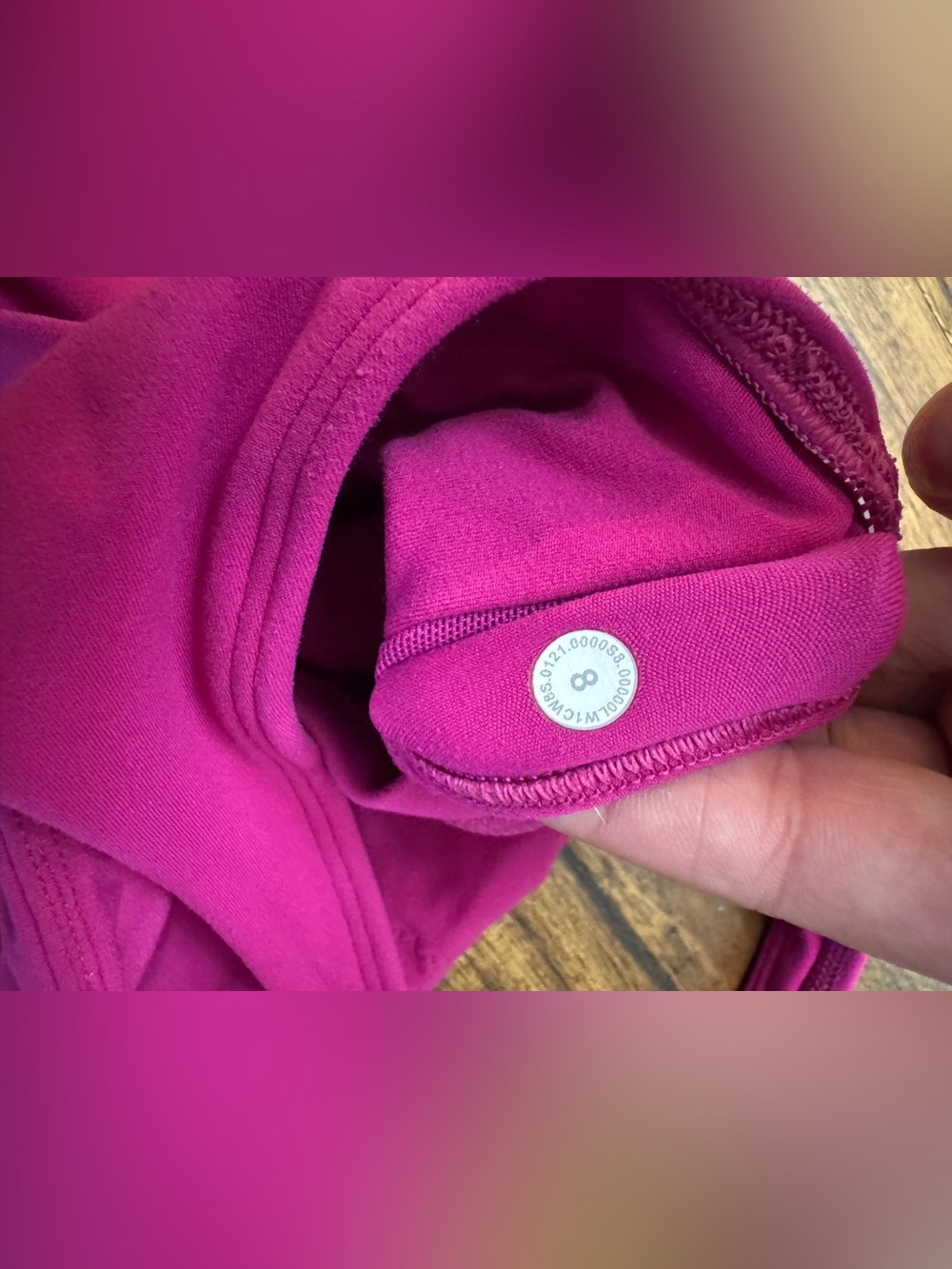 Lululemon Pink Seamless Crop Top Size 8 - Picture 4 of 6